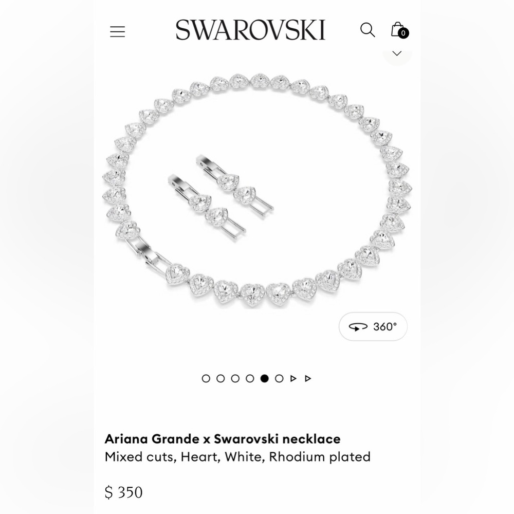 Ariana Grande x Swarovski necklace